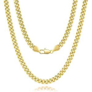 14K Gold Chain Necklace Mens Non Tarnish Gold Necklace Gold Jewelry